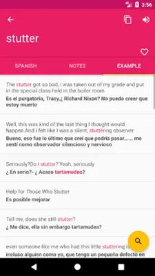 Spanish English Dictionary android App screenshot 3